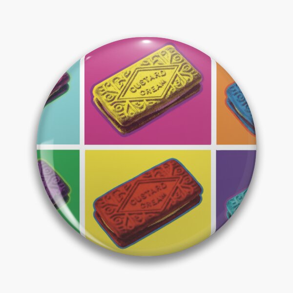 Item preview, Custard Cream Warhol Inspired Grid Pop Art designed and sold by MarkBarefoot.