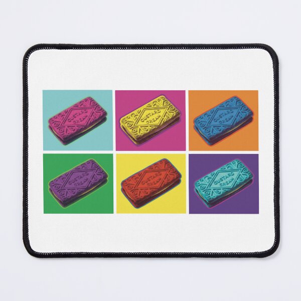 Item preview, Custard Cream Warhol Inspired Grid Pop Art designed and sold by MarkBarefoot.