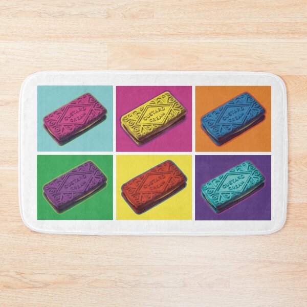Item preview, Custard Cream Warhol Inspired Grid Pop Art designed and sold by MarkBarefoot.