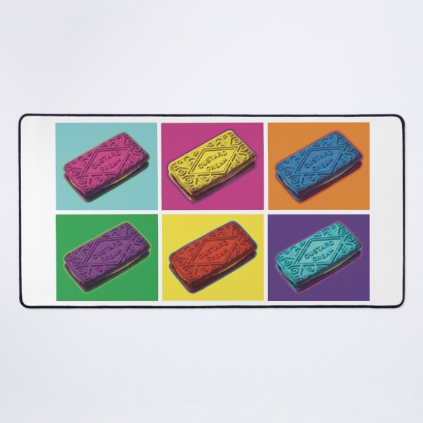 Item preview, Custard Cream Warhol Inspired Grid Pop Art designed and sold by MarkBarefoot.
