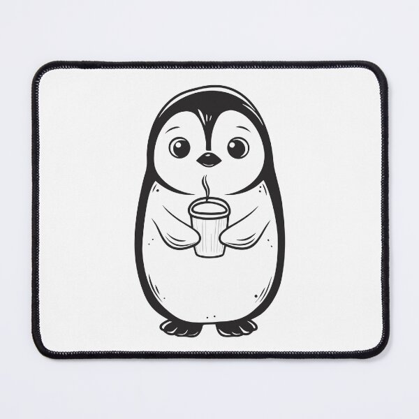 Item preview, Penguin with Coffee Funny Winter Gift 2 designed and sold by OneLine Studio.