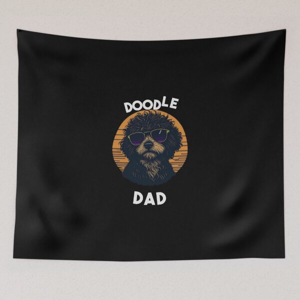 Item preview, Retro Sunset Sunglasses Poodle Dog Dad Art designed and sold by LudmillaWalthe.