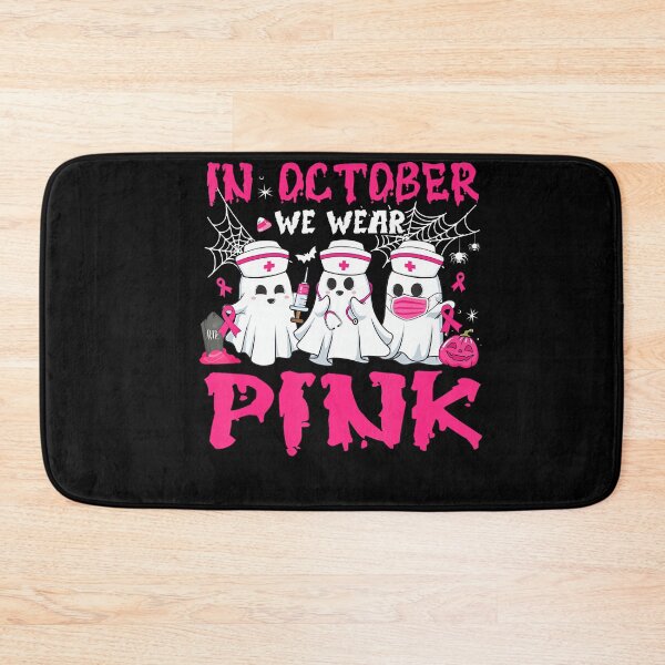 Item preview, October We Wear Pink Nurse Ghost Breast Cancer designed and sold by Khescoiu.