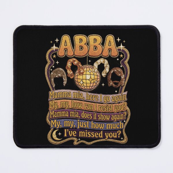 Item preview, ABBA Mamma Mia Vintage Lyric Design designed and sold by EmersLowe.