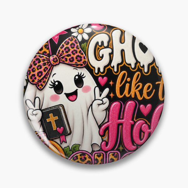 Item preview, Ain't No Ghost Like the Holy Ghost Cute Pink Halloween designed and sold by AddieBlu.