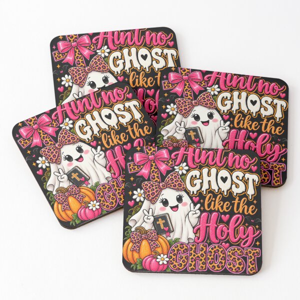 Item preview, Ain't No Ghost Like the Holy Ghost Cute Pink Halloween designed and sold by AddieBlu.