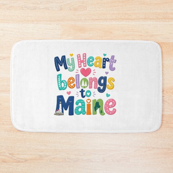 Item preview, My Heart Belongs to Maine - Cute Souvenir Travelers Gift for Men Women & Kids  designed and sold by Mozaic Clothes.