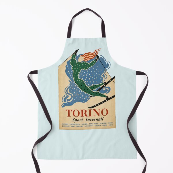 Item preview, Turin Winter Sports 1953 - Vintage Italian Ski Poster designed and sold by Torinostalgia.