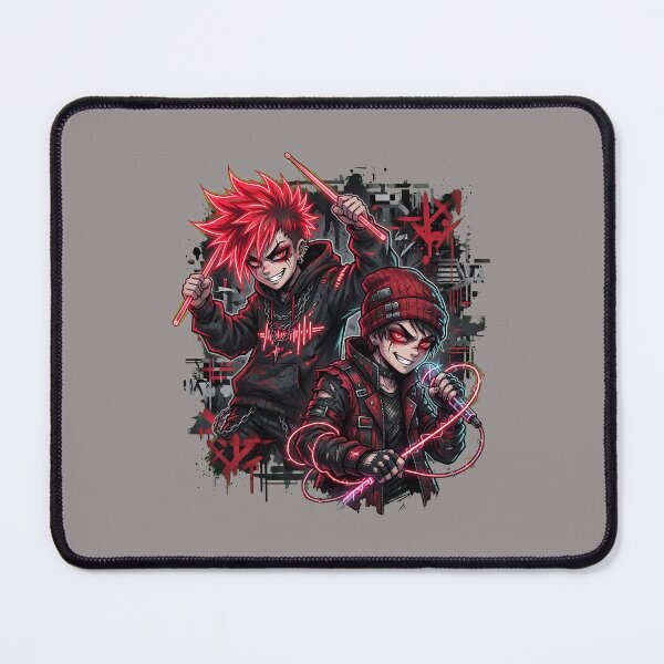 Item preview, Chibi Duo Musicians Red Hair Drummer Singer-22 designed and sold by DonatellaVugde.