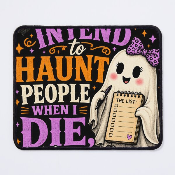 Item preview, I Fully Intend to Haunt People When I Die Cute Ghost designed and sold by AddieBlu.