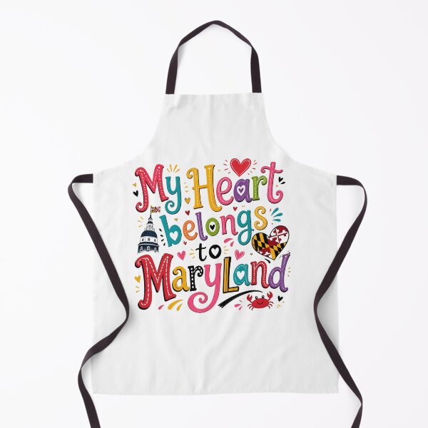 Item preview, My Heart Belongs to Maryland - Cute Souvenir Travelers Gift for Men Women & Kids  designed and sold by Mozaic Clothes.