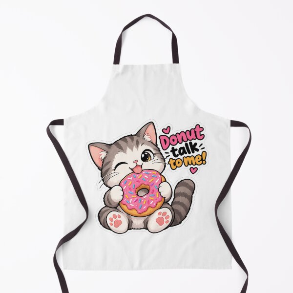 Item preview, Cute Cat Eating Donut – Funny Donut Lover Sticker designed and sold by amineshop.