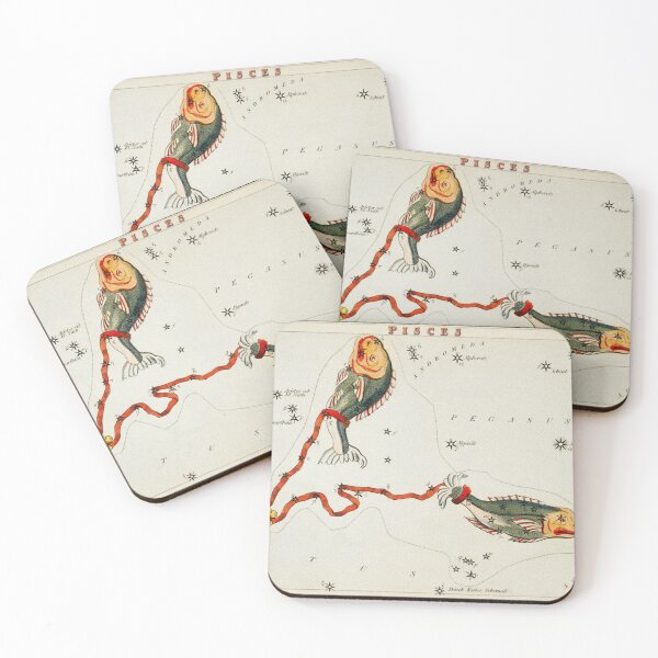 Item preview, Pisces Vintage Astronomical Star-Chart designed and sold by QB-Designs.