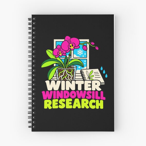 Item preview, Winter Windowsill Research Orchid Grower Houseplant Humor designed and sold by DreamLayerStudio.