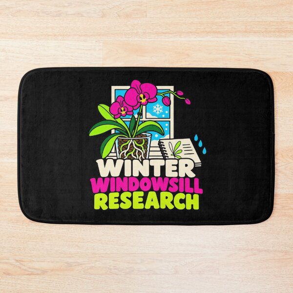 Item preview, Winter Windowsill Research Orchid Grower Houseplant Humor designed and sold by DreamLayerStudio.