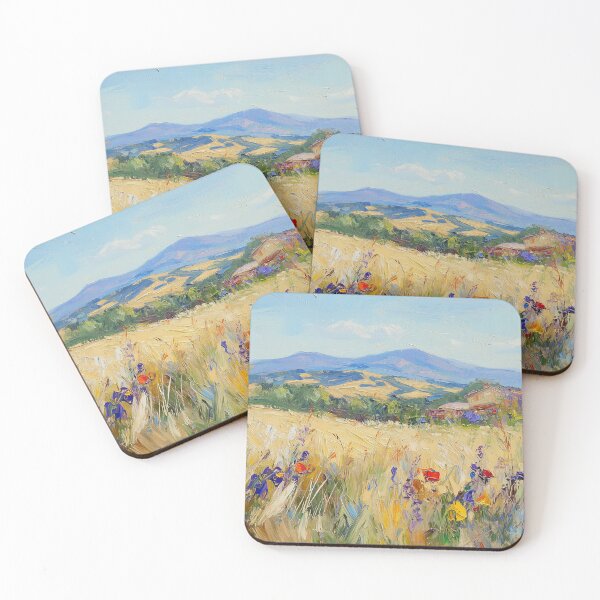 Item preview, Tuscany Wildflower Field Countryside Painting designed and sold by NatureSight.