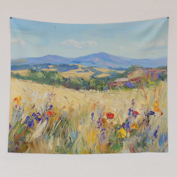 Item preview, Tuscany Wildflower Field Countryside Painting designed and sold by NatureSight.