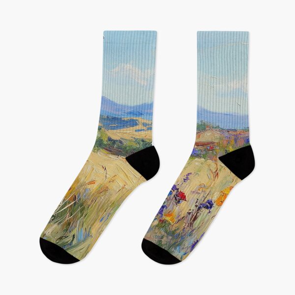 Item preview, Tuscany Wildflower Field Countryside Painting designed and sold by NatureSight.
