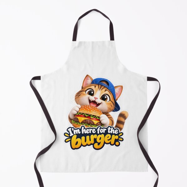 Item preview, Cute Cat Eating Burger designed and sold by amineshop.