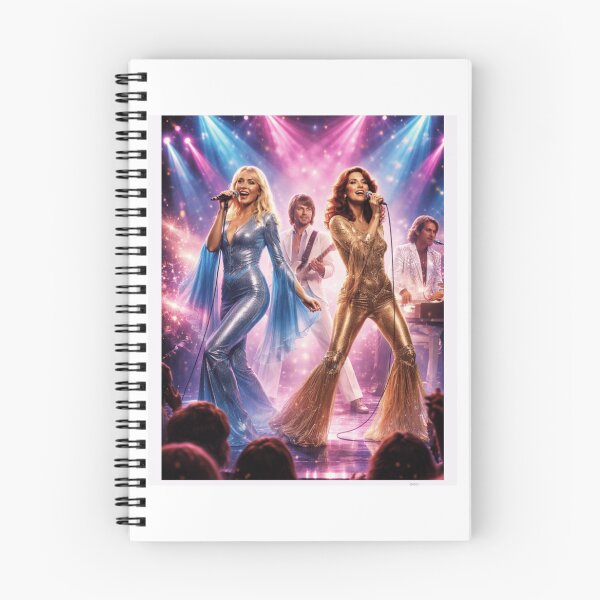 Item preview, ABBA Neon Stage Performance Portrait Design designed and sold by EmersLowe.