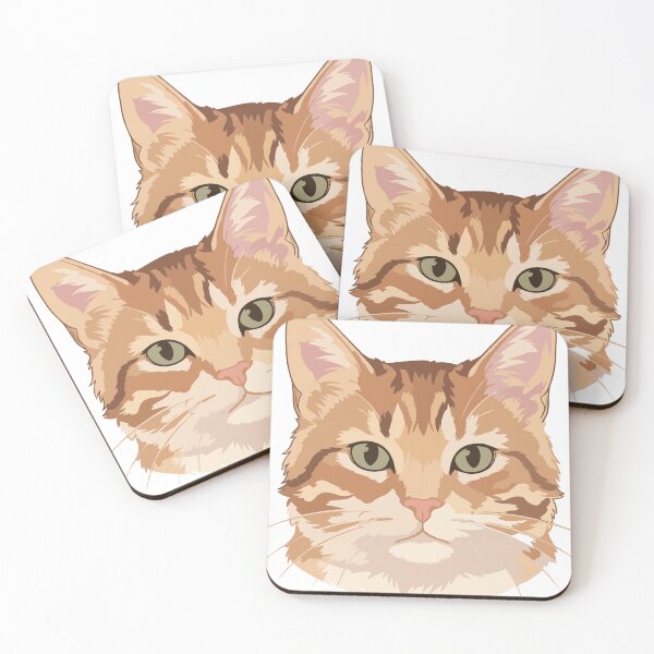 Item preview, Classic Orange Tabby Cat - Cute Illustrative Portrait designed and sold by DevXSolver.