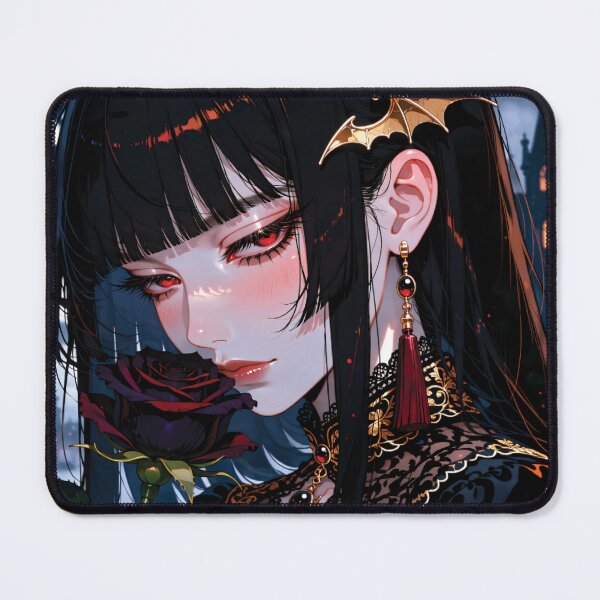 Item preview, Gothic Vampire Girl Laptop Skin | Dark Academia Anime Decal designed and sold by RGB-crayon.
