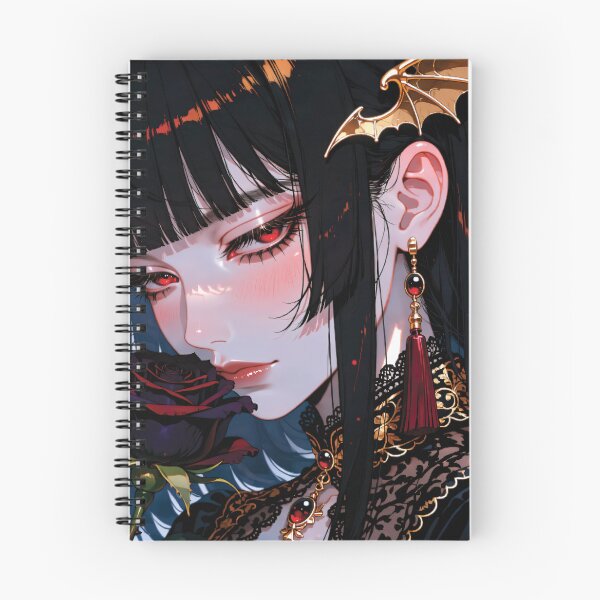 Item preview, Gothic Vampire Girl Laptop Skin | Dark Academia Anime Decal designed and sold by RGB-crayon.