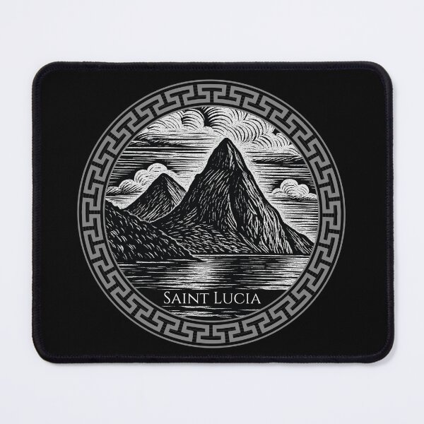 Item preview, Saint Lucia Vintage Woodcut Art designed and sold by Thistle-TShop.
