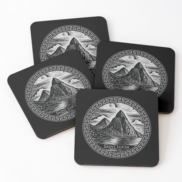 Item preview, Saint Lucia Vintage Woodcut Art designed and sold by Thistle-TShop.