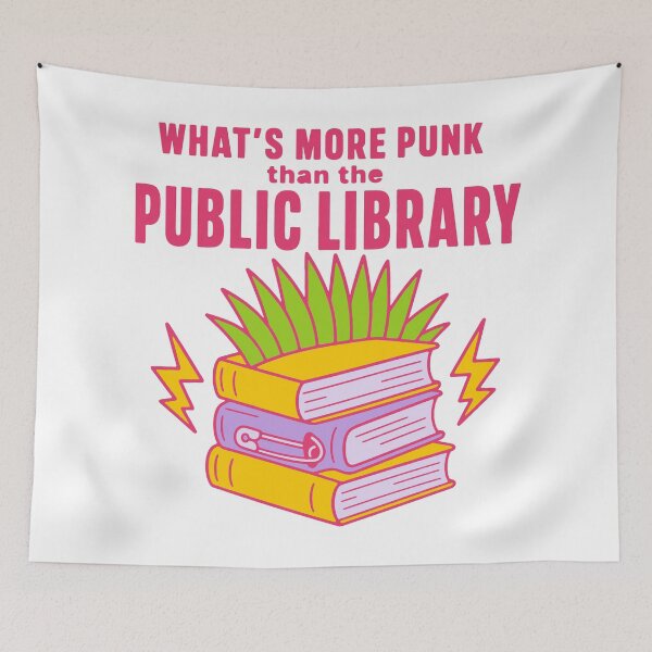 Item preview, What's more punk than the public library - funny librarian humor designed and sold by GagShots.