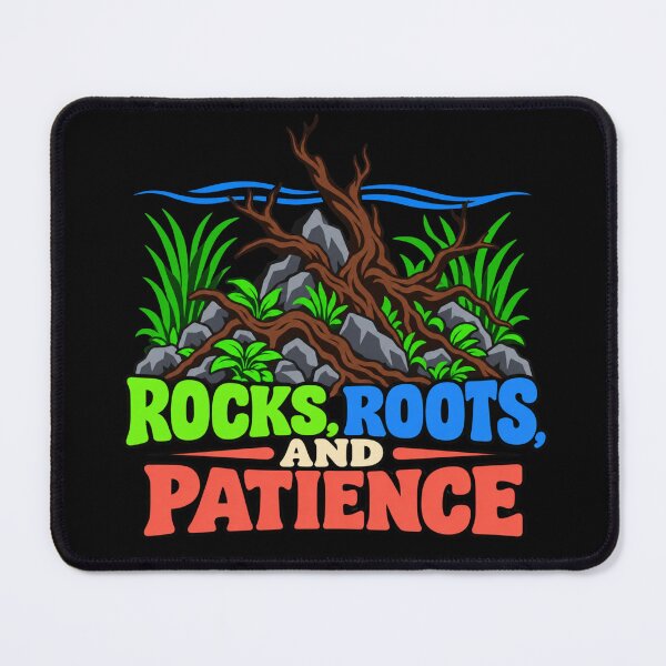 Item preview, Rocks Roots And Patience Aquascape Hardscape Design designed and sold by DreamLayerStudio.