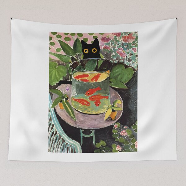 Item preview, Matisse's Goldfish And A Cat  designed and sold by PurrfectHome.