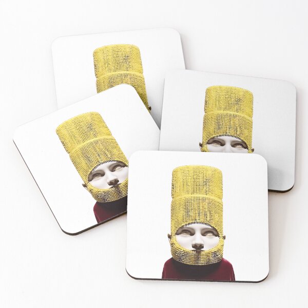 Item preview, Majestic Surreal Figure with Tall Yellow Headdress designed and sold by Yellow Zone.