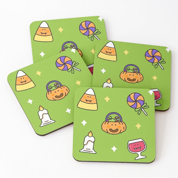 Item preview, Cute Halloween Pattern (Green) designed and sold by salposi.