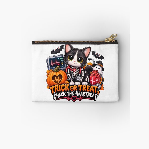 Item preview, Trick or Treat Check the Heartbeat – Funny Veterinary Cardiology Halloween Gift designed and sold by Bettybee00.