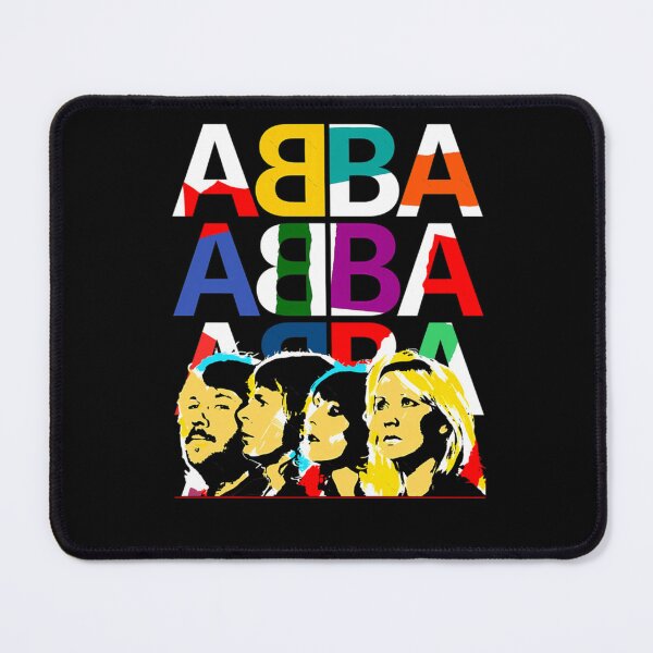 Item preview, ABBA Stacked Multicolor Typography Portrait Design designed and sold by EmersLowe.