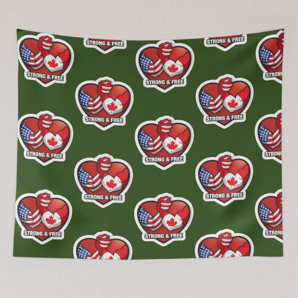 Item preview, Canada And Usa Strong And Free 500 designed and sold by WILLArtCrafts.