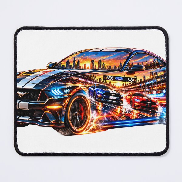 Item preview, Mustang Racing Inferno – Ultimate Muscle Car Speed & Racing Art designed and sold by Arulsha.