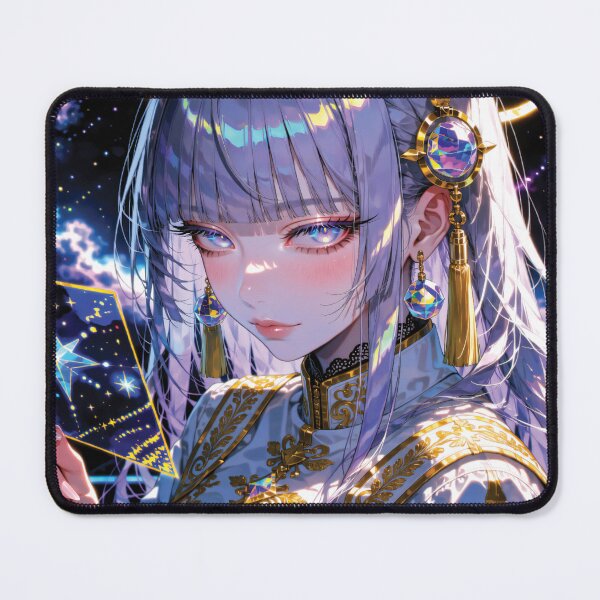 Item preview, Sci-Fi Space Girl Laptop Skin | Celestial Anime Star Map Decal designed and sold by RGB-crayon.