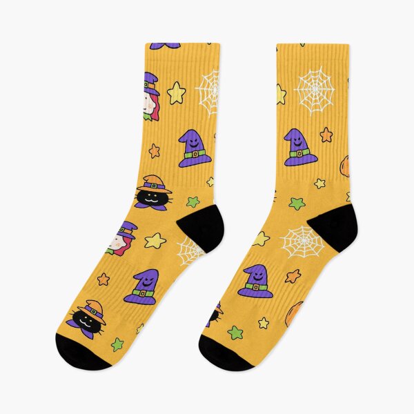 Item preview, Cute Halloween Pattern (yellow) designed and sold by salposi.