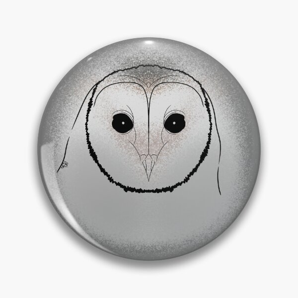 Item preview,  Australian Masked Owl Line-art (White & Grey) designed and sold by Burnt_Pikachu.