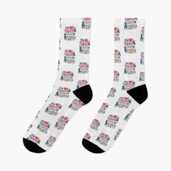 Item preview, My Heart Belongs to Minnesota - Cute Souvenir Travelers Gift for Men Women & Kids  designed and sold by Mozaic Clothes.