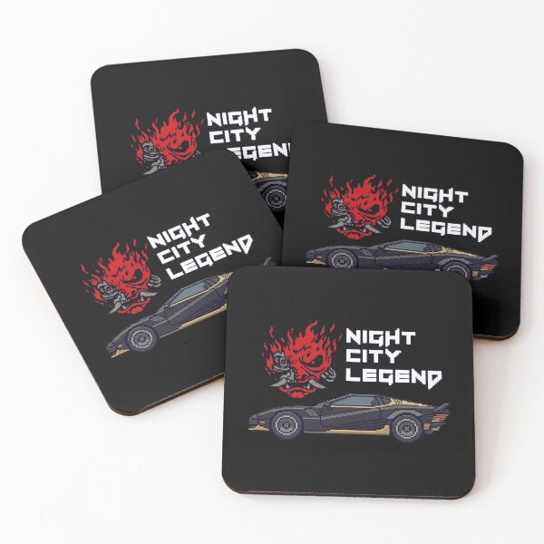 Item preview, Night City Legend Retro 8-Bit Cyberpunk Turbo Car designed and sold by Azaziel.
