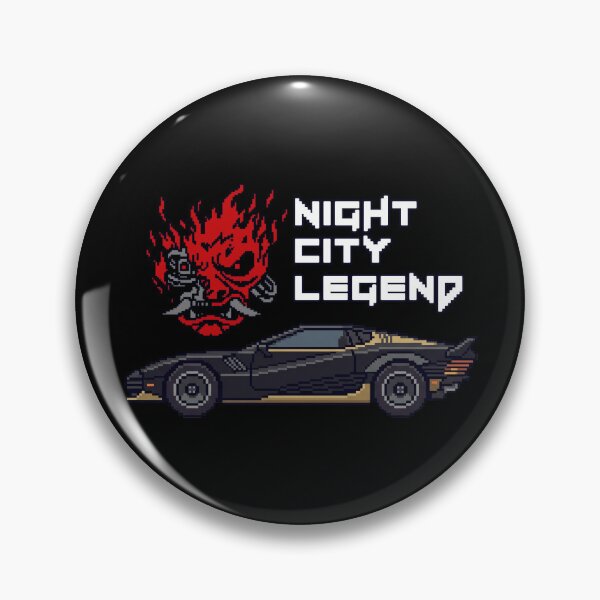 Item preview, Night City Legend Retro 8-Bit Cyberpunk Turbo Car designed and sold by Azaziel.