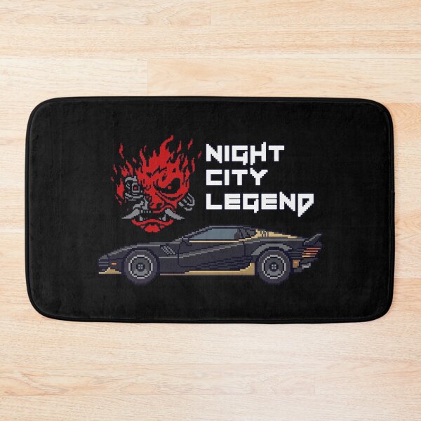 Item preview, Night City Legend Retro 8-Bit Cyberpunk Turbo Car designed and sold by Azaziel.