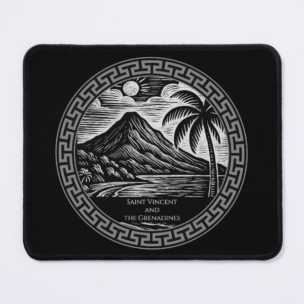 Item preview, Saint Vincent and the Grenadines Vintage Woodcut Art designed and sold by Thistle-TShop.