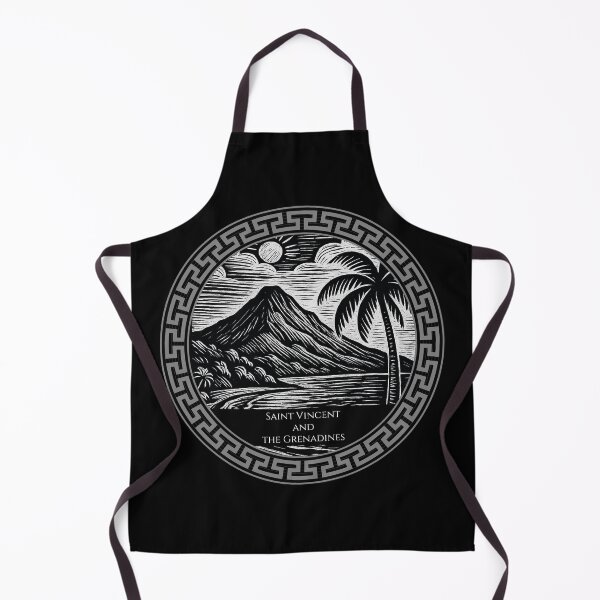 Item preview, Saint Vincent and the Grenadines Vintage Woodcut Art designed and sold by Thistle-TShop.