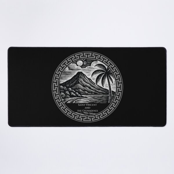 Item preview, Saint Vincent and the Grenadines Vintage Woodcut Art designed and sold by Thistle-TShop.