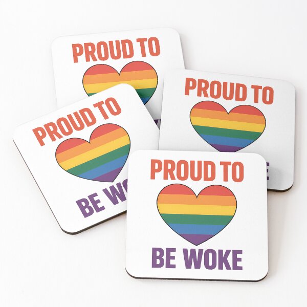 Item preview, Proud to be Woke - Pride Rainbow Sticker designed and sold by LoFizzy.