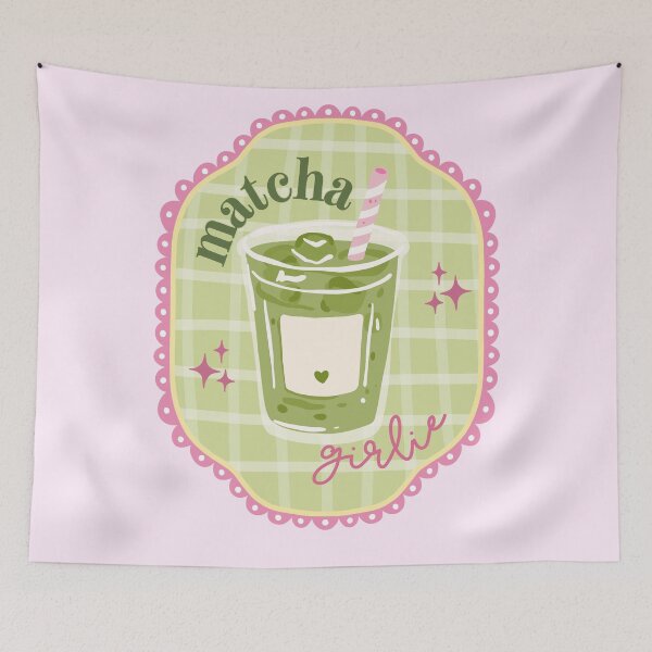 Item preview, matcha girlie designed and sold by PeachyLitchi.